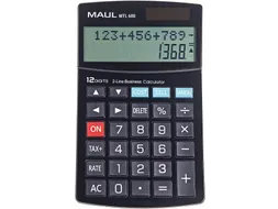 bureaurekenmachine MTL 600, 2-regelig, zwart