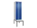 locker met bank,voor scheiding van kleding,HxBxD 2120x600x815mm,2vak