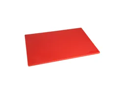 Hygiplas Snijplank glad LDPE 45x30x1cm Rood