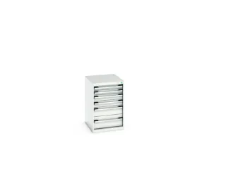 ladekast HxBxD 800x525x650mm 6laden romp RAL7035 front RAL7035 - 7