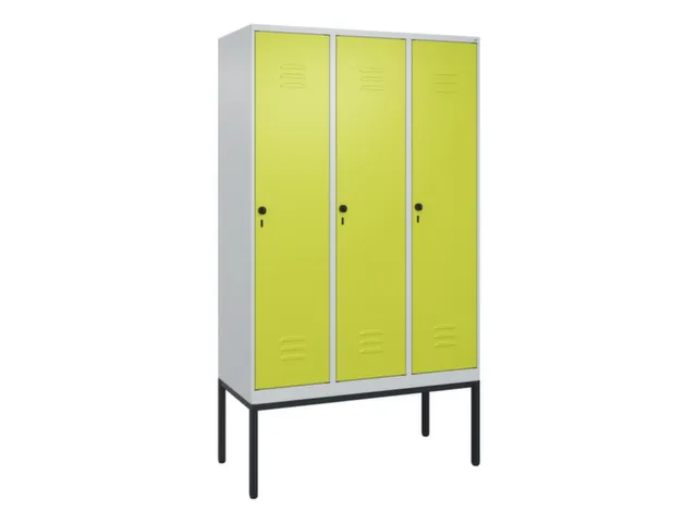 locker voor scheiding van kleding,HxBxD 2120x1200x500mm,3vak