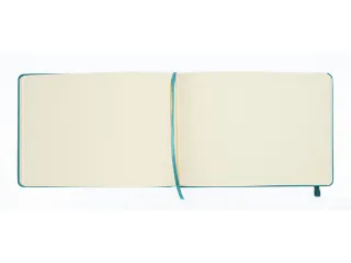 Schetsboek Kangaro A5 landscape dark turquoise PU HC 80 vel 140gr room - 4