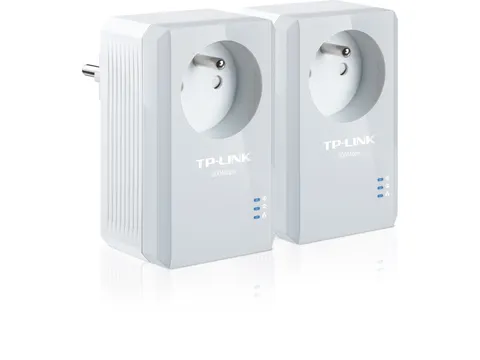 Powerline adapter met geïntegreerd stopcontact startset, 500Mbps, Fas