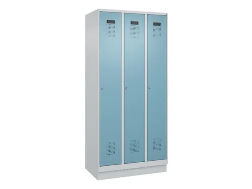locker,HxBxD 1950x900x500mm,3vak,vak B 300mm,cil.-slot,sokkel