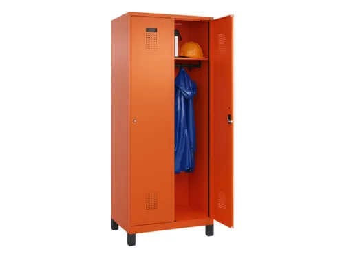 locker,HxBxD 1950x800x500mm,2vak,vak B 400mm,cil.-slot,voeten