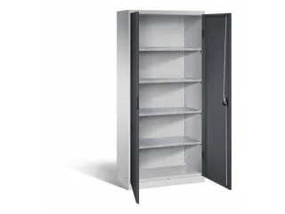 universele kast,HxBxD 1950x890x415mm,4xStalen bodem,cilinderslot - 1