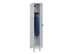 locker,HxBxD 1950x300x500mm,1vak,vak B 300mm,draaigrendel,voeten