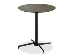 outdoortafel,HxØ 740x700mm,rond,X-onderstel zwart