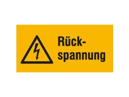 waarschuwings-combibord,Externe spanning,PVC,HxB 26x52mm