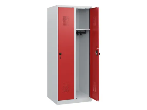 schoollocker,HxBxD 1530x600x500mm,2vak,vak B 300mm,draaigrendel