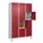 lockerkast,HxBxD 1950x1200x500mm,3x4vakken,vak B 400mm,cil.-slot
