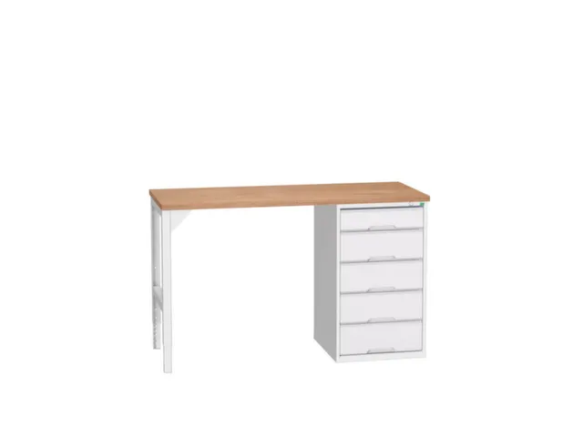 werkbank,HxBxD 930x1500x600mm,multiplexblad,2voeten/1container