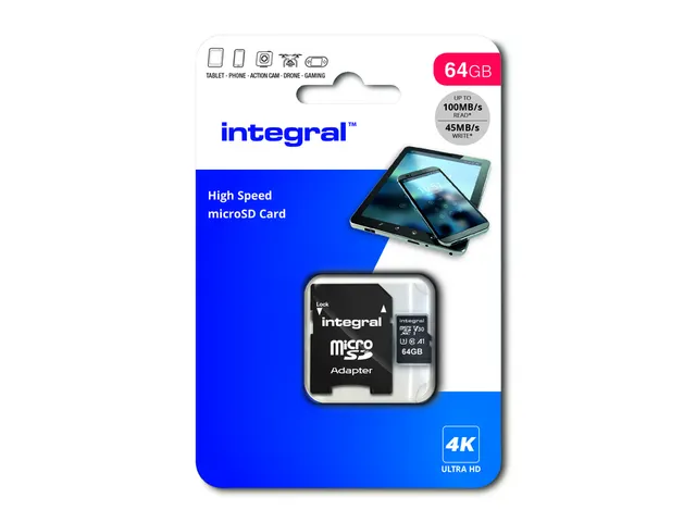 Geheugenkaart Integral microSDXC 64GB