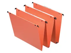 Hangmap A4 Esselte Orgarex Dual U-bodem 15mm 330mm Vert Oranje