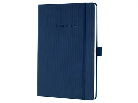 Notitieboek Conceptum Pure A5 donkerblauw gelinieerd hardcover. Genumm