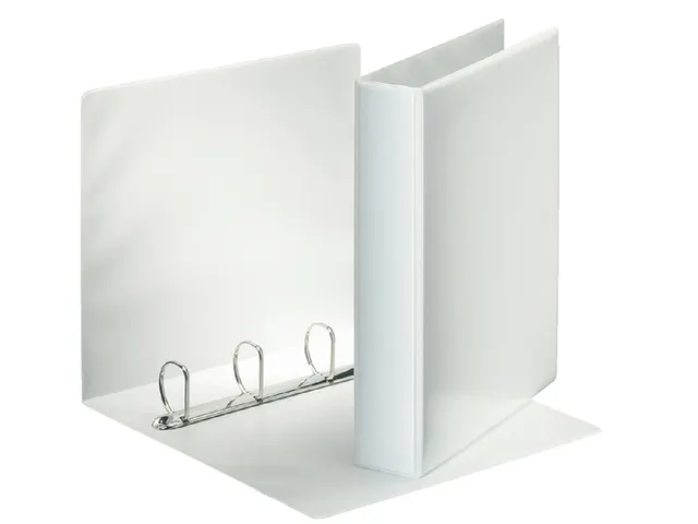 Presentatieringband A4 4-rings D-mech 16mm wit 10 Stuks