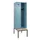 locker met bank,HxBxD 2120x600x815mm,2vak,vak B 300mm,cilinderslot