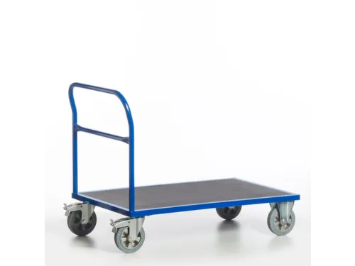 Platformwagen 1000kg Laadvlak Lxb 1600x800mm 1 Duwbeugel Ral 5010