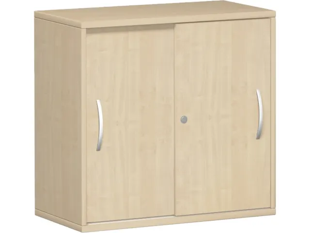 schuifdeurkast,HxBxD 770x800x430mm,decor romp wit,decor front esdoorn