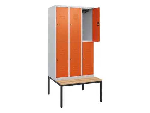Dubbeldekse dekenkist,HxBxD 1950x900x815mm,3x2vak.,vak B 300mm