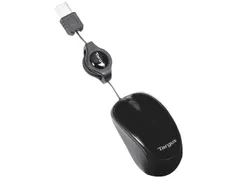 Targus AMU75EU Blue Trace mini Travel muis USB bedraad Zwart