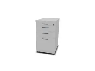 Staand Ladeblok 720x430x600mm 2 Laden 1 Materiaallade Mp-Lichtgrijs - 3