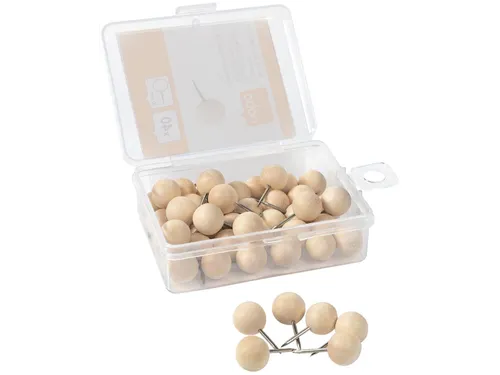 Punaises Nobo hout voor memobord 40 stuks