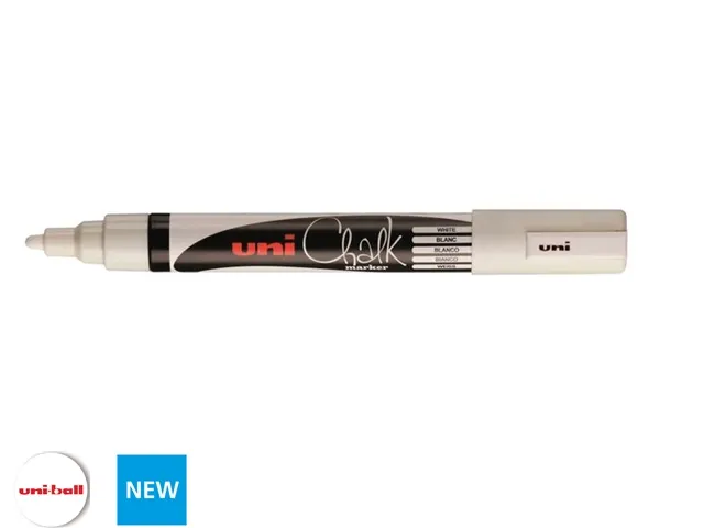 Krijtstift Uni-ball chalk rond 1.8-2.5mm wit