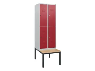 Dubbeldekse dekenkist,HxBxD 1950x600x815mm,2x2vak.,vak B 300mm - 1