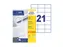 Etiket Avery Zweckform 3652-200 70x42.3mm wit 4200stuks
