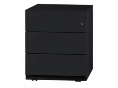 Mobiel Ladenblok 495x420x565mm 3laden Cilinderslot Zwart