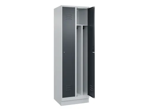 locker voor scheiding van kleding,HxBxD 1950x600x500mm,2vak