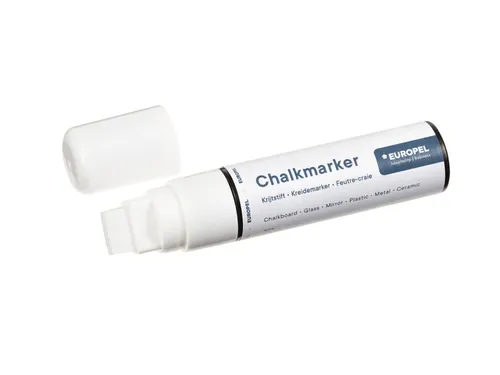 Krijtstift Europel 15mm wit blister 1 stuk