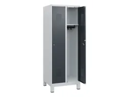 schoollocker,HxBxD 1630x600x500mm,2vak,vak B 300mm,cil.-slot,voeten