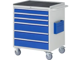 gereedschapswagen 975x770x650mm metaalblad 450kg 6 laden RAL5010 - 1