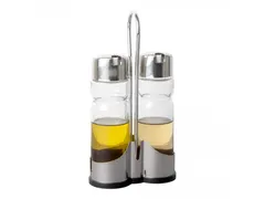 Menage 2-delig olie/azijn kunststof voet