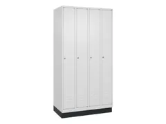 locker,HxBxD 1950x1000x500mm,4vak,vak B 250mm,cil.-slot,sokkel