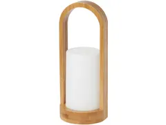 Led lamp houder bamboe 240x100mm Easy wit 4 stuks