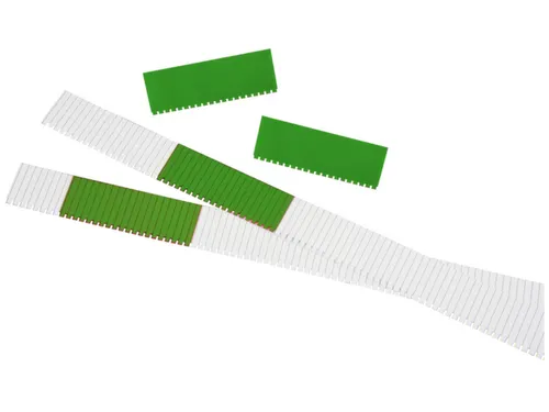 insteekbord,HxB 27x76mm,kunststof,groen-transparant