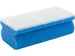 Primesource schuurspons Blauw/wit, pak van 10 stuks