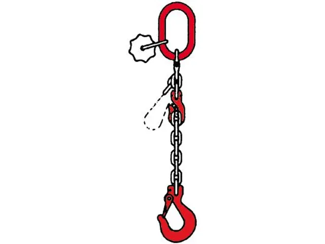 Hijsketting 1 Sprong Draagvermogen Direct 2t Nuttige L 1m Verkortbaar