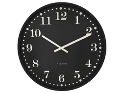 Wandklok NeXtime Dickens Large 50 cm zwart