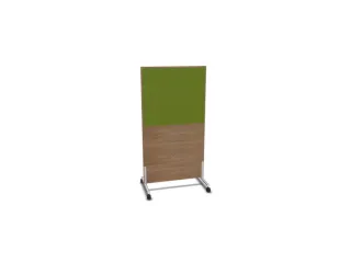 scheidingswand,HxB 1545x800mm,NT-cherry,BN7048-groen - 1