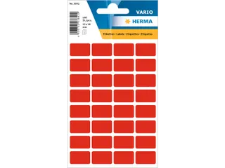 HERMA 3642 Universele etiketten 12x18mm Rood 160 stuks - 1