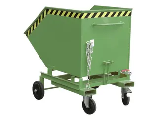 Kiepwagen voor spaanders,HxLxB 1220x1395x1070mm,0,6m³,draagverm. 300k - 1