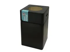 Afvalbak Blackline Blik/PET 75 liter Zwart