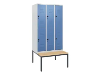 Dubbeldekse dekenkist,HxBxD 1950x900x815mm,3x2vak.,vak B 300mm - 1