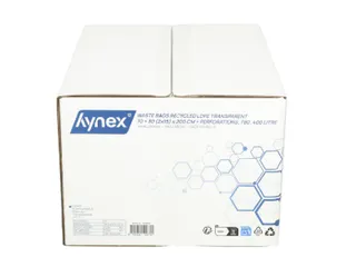 Afvalzak Hynex 63x70cm HDPE recycled T15 50L transparant rol à 50 stu - 9