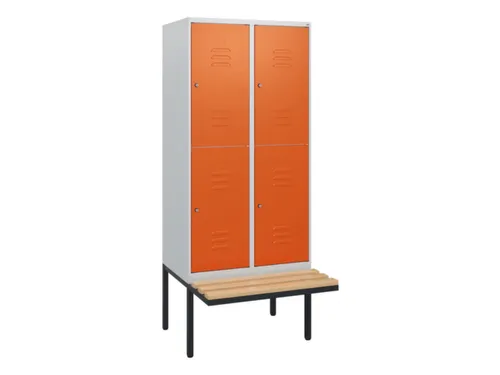 Dubbeldekse dekenkist,HxBxD 1950x800x815mm,2x2vak.,vak B 400mm