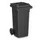 container,120l,HxBxD 933x500x550mm,deksel zwartgrijs